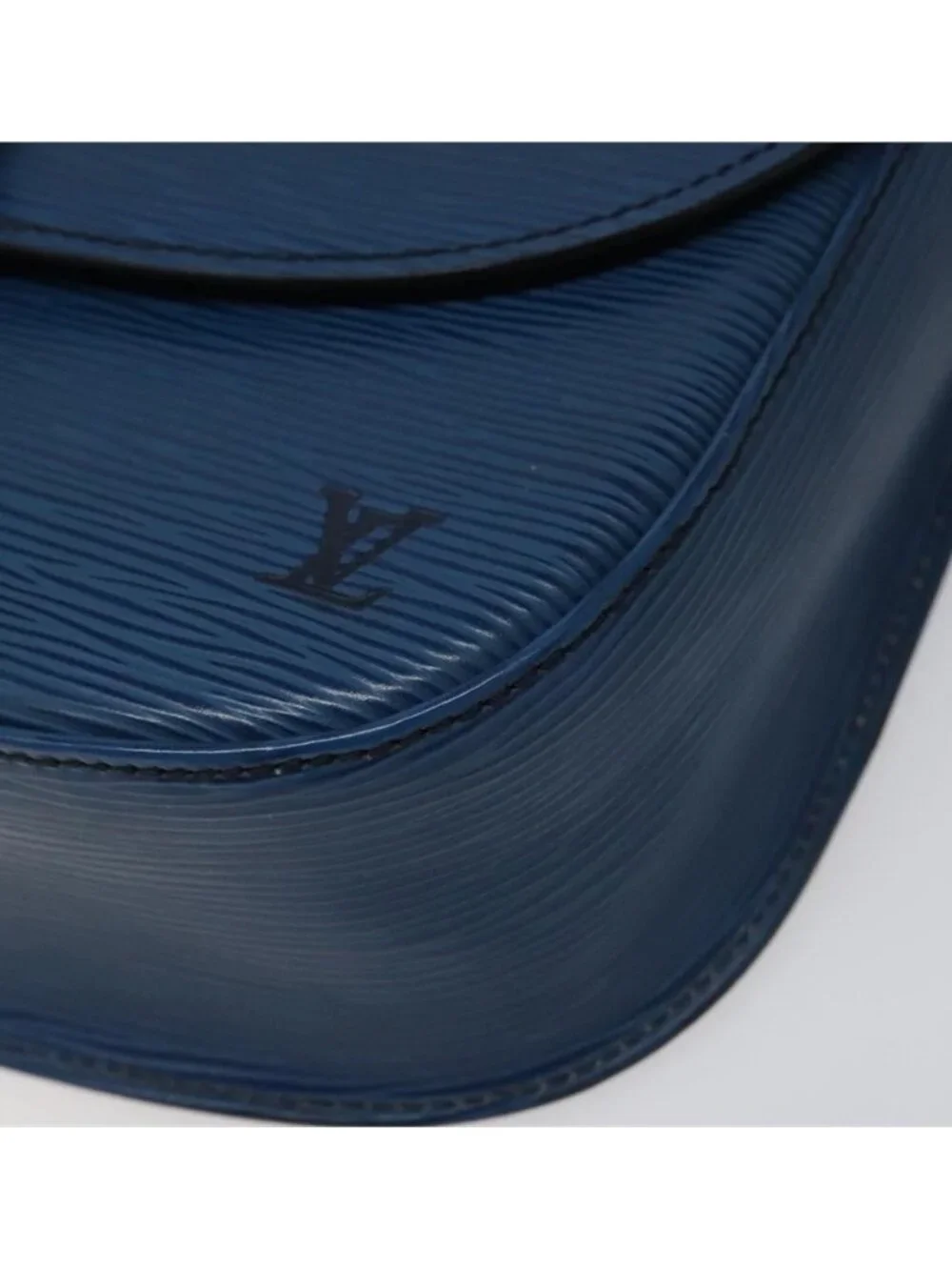 Authentic LOUIS VUITTON Epi Saint Cloud GM Shoulder Bag Toledo Blue M52195 LV